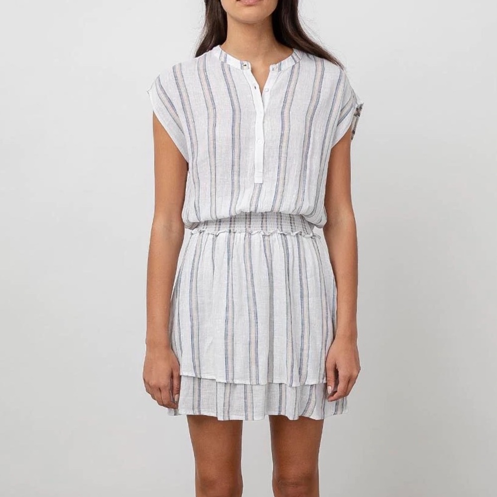 RAILS Angelina Ryland Striped Mini Dress Linen